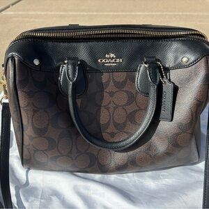 Like New! Coach Black and Brown Bag